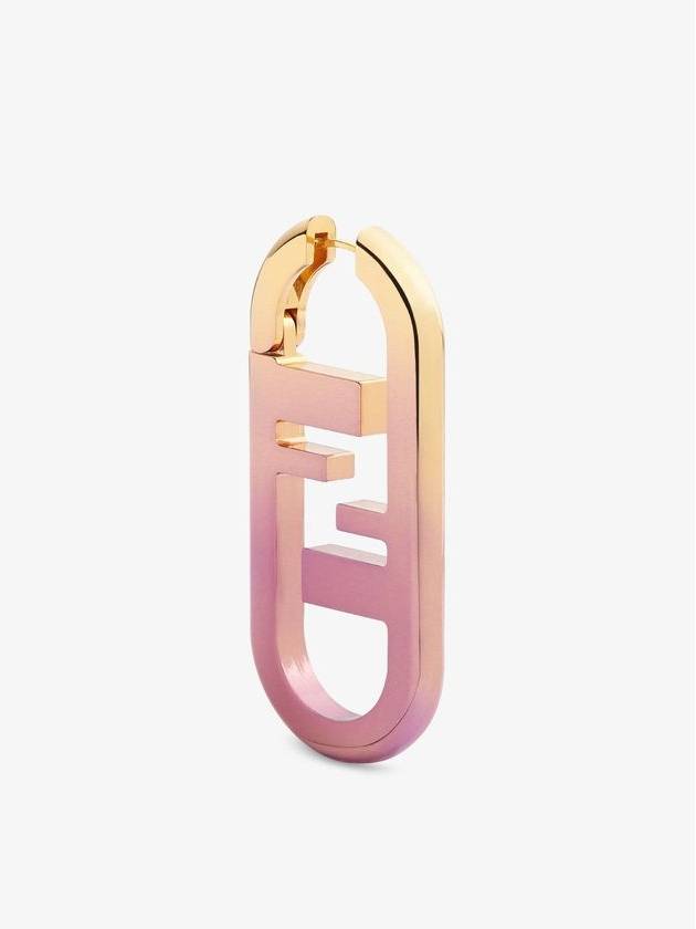 O'Lock Metal Single Earring Pink Gold - FENDI - BALAAN 1