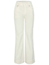 Corduroy boot fit pants ivory - BUTTONPLAY - BALAAN 1