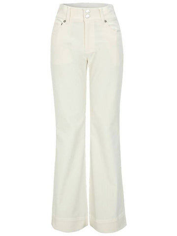 Corduroy boot fit pants ivory - BUTTONPLAY - BALAAN 1