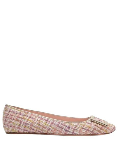 Gommettine Check Textile Flat Shoes Pink - ROGER VIVIER - BALAAN 2