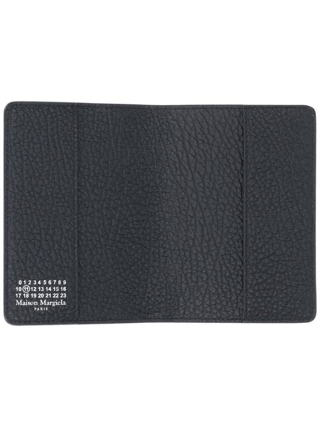 4 Stitch Passport Wallet Black - MAISON MARGIELA - BALAAN 3