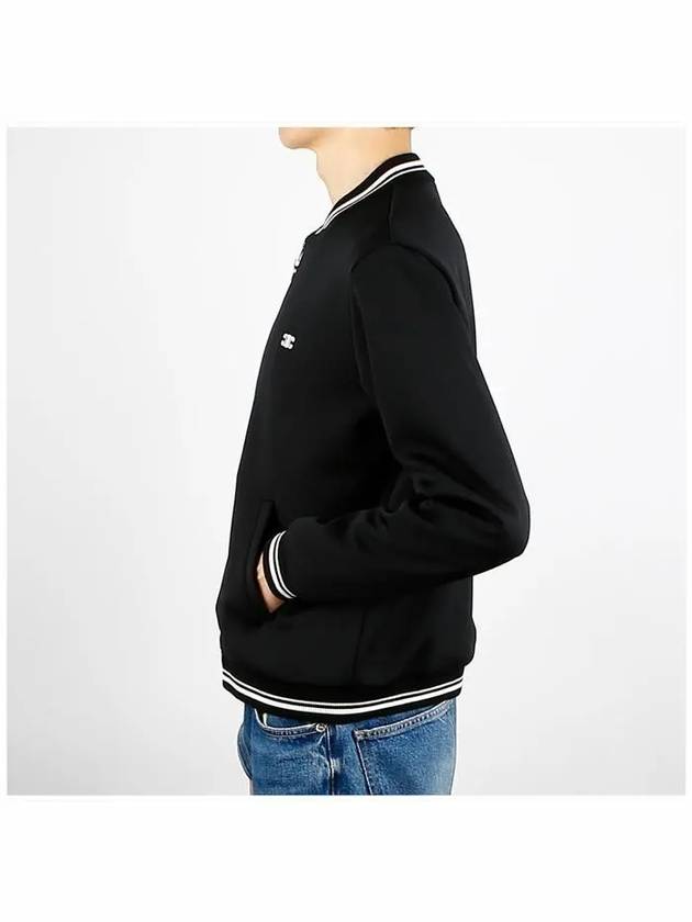 Triomphe Teddy Zip Double Face Jersey Jacket Black - CELINE - BALAAN 4