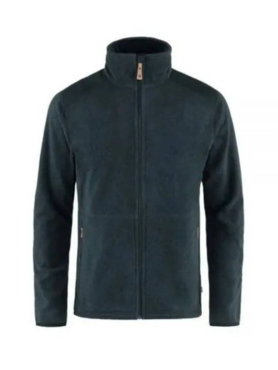 Men's Sten Fleece Zip-up Jacket Dark Navy - FJALL RAVEN - BALAAN 2