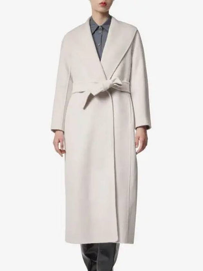 Women's Marilou Robe Wool Cashmere Single Coat Ecru - S MAX MARA - BALAAN 2