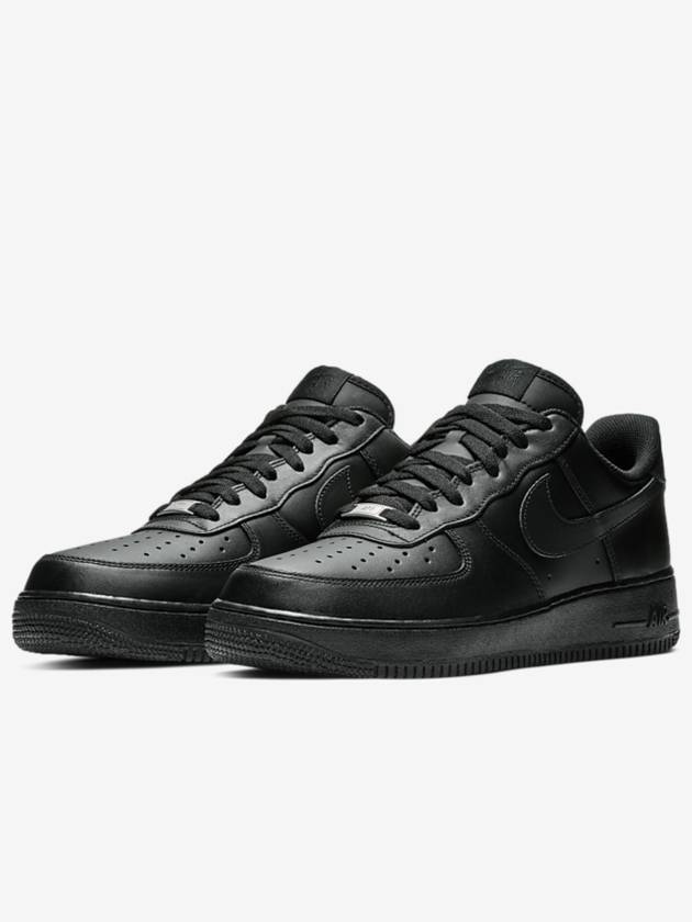 Air Force 1 '07 Low Top Sneakers Triple Black - NIKE - BALAAN 6