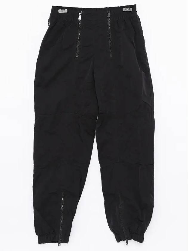 Zipper Detail Nylon Track Pants Black - BOTTEGA VENETA - BALAAN 4