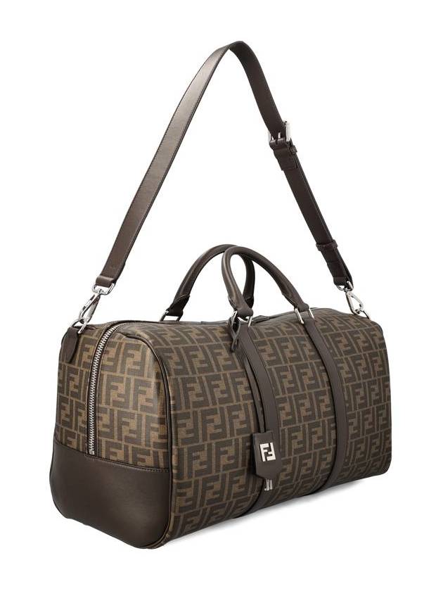 FF Fabric Large Duffel Bag Brown - FENDI - BALAAN 4