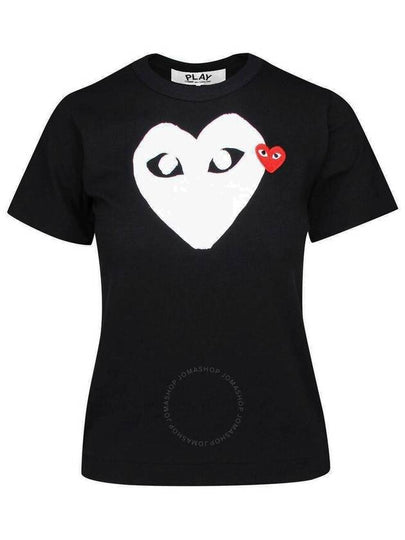 Play Big Heart Short Sleeve T-Shirt Black - COMME DES GARCONS - BALAAN 2