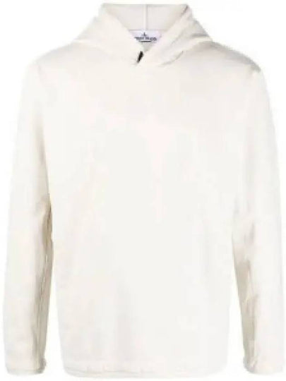 Stellina Super Stretch Cotton Fleece Hoodie Plaster - STONE ISLAND - BALAAN 2