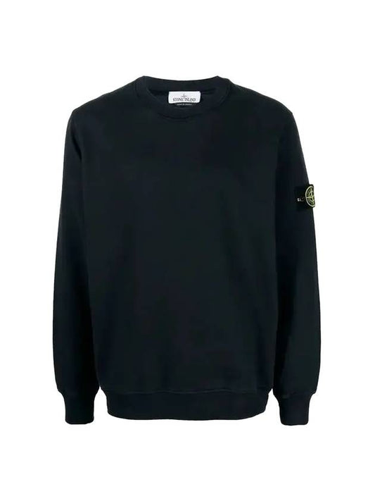 Wappen Patch Crew Neck Sweatshirt Navy - STONE ISLAND - BALAAN 1