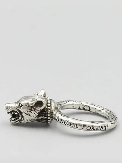 Anger Forest Wolf Head Silver Ring No 13 - GUCCI - BALAAN 2