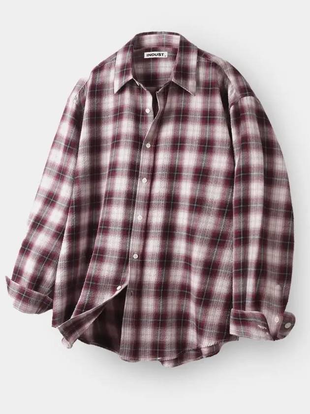 Prime check shirt burgundy - INDUST - BALAAN 7