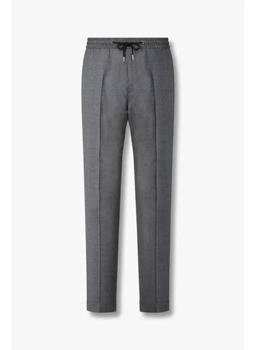 Slim fit drawstring pants charcoal - PAUL SMITH - BALAAN 1