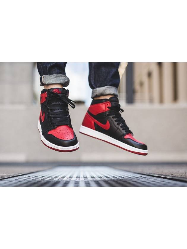 Jordan 1 Mid Chicago High Top Sneakers Red Black - NIKE - BALAAN 3