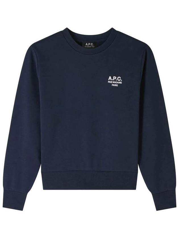 Rue Madame Cotton Sweatshirt Navy - A.P.C. - BALAAN 2