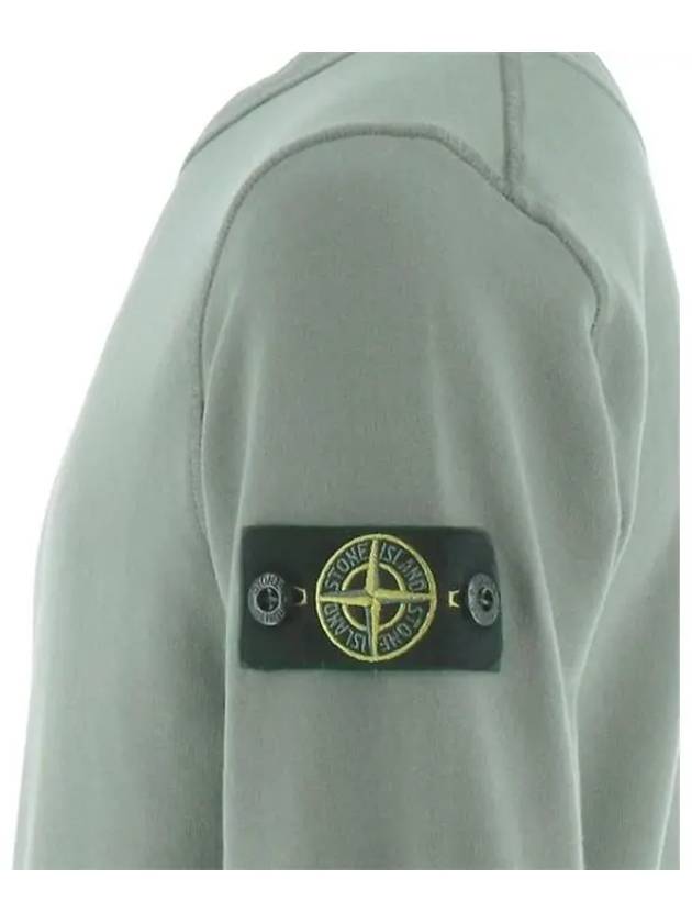 Kids Garment Dyed Logo Wappen Patch Sweatshirt Grey - STONE ISLAND - BALAAN 4