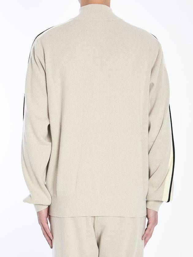 Track Jacket In Wool And Cashmere - PALM ANGELS - BALAAN 4