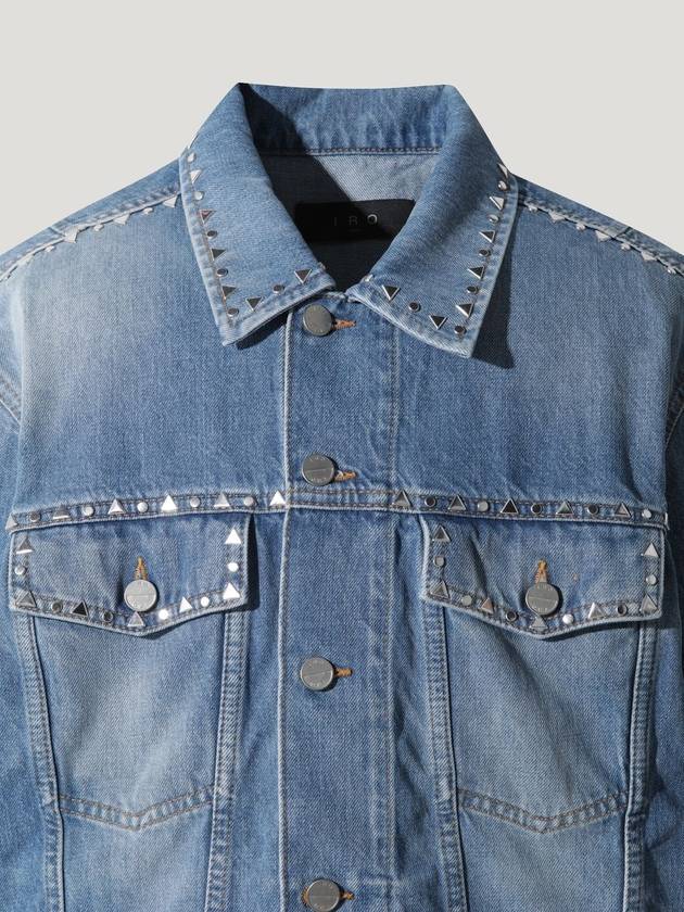 ARTU Denim Studded Trucker Jacket - IRO - BALAAN 3