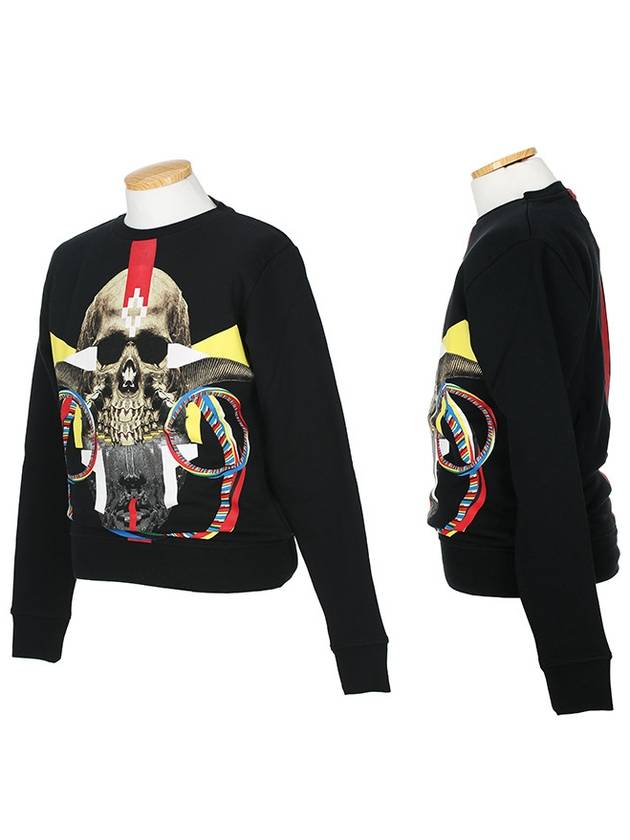 CMBA009 S1606 8008 1000 BOTAVLA CREW BLACK - MARCELO BURLON - BALAAN 1