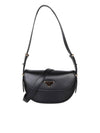 Arque Leather Shoulder Bag Black - PRADA - BALAAN 1