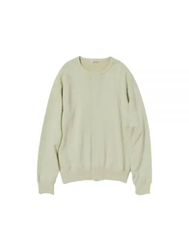 HEAVY BD SWEAT CARDIGAN LIGHT GREEN A24SC02BU heavy sweat cardigan - AURALEE - BALAAN 1