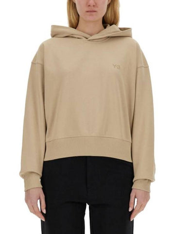 Hooded T-shirt IV5550 CLAYBROWN BEIGE - Y-3 - BALAAN 1