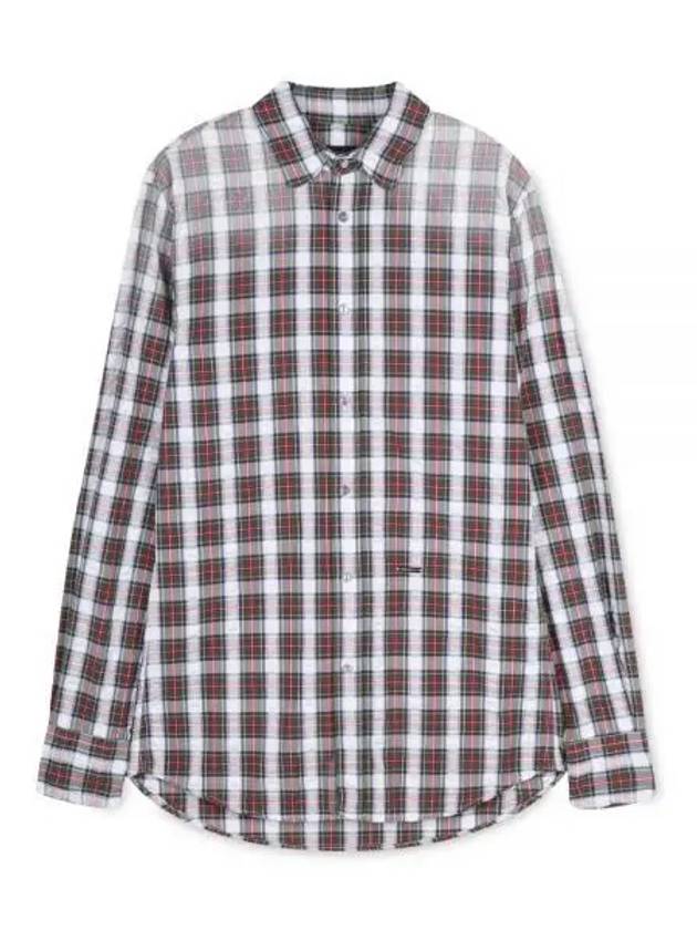 Men's Tartan Check Long Sleeve Shirt - DSQUARED2 - BALAAN 2