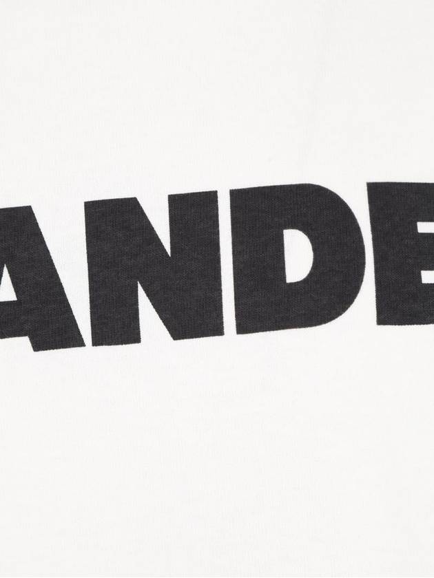 Men's Logo Cotton Short Sleeve T-Shirt White - JIL SANDER - BALAAN 4