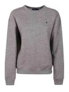 Embroidered Logo Pony Fleece Sweatshirt Grey - POLO RALPH LAUREN - BALAAN 2