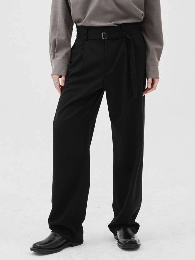 double loop belt slacks black - MUILL - BALAAN 2