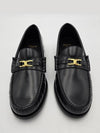 Luco Triomphe Polished Bull Loafers Black - CELINE - BALAAN 3