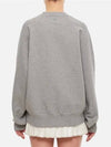 Cotton Heart Logo Sweatshirt Grey - AMI - BALAAN 9