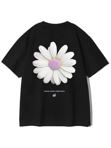 Daisy short sleeve t-shirt black - ELIMENO - BALAAN 1