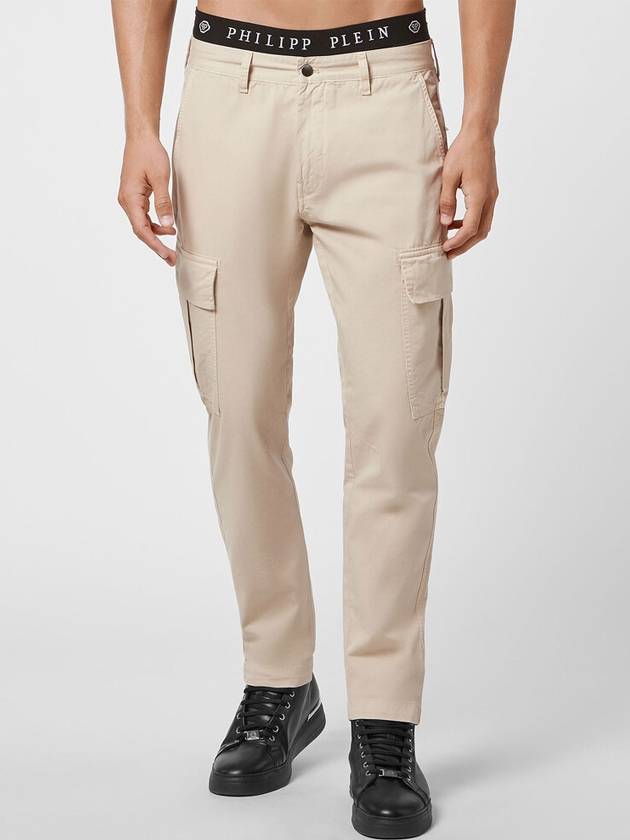 Cargo Fit Straight Pants Beige - PHILIPP PLEIN - BALAAN 2