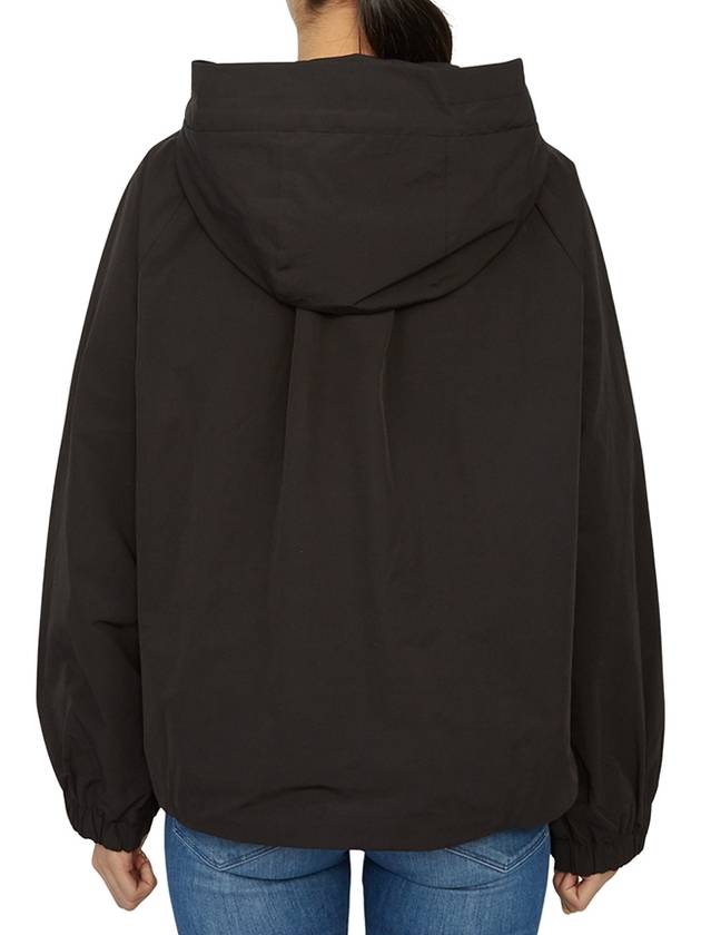 Pariseo Hooded Windbreaker Black - MAX MARA - BALAAN 5