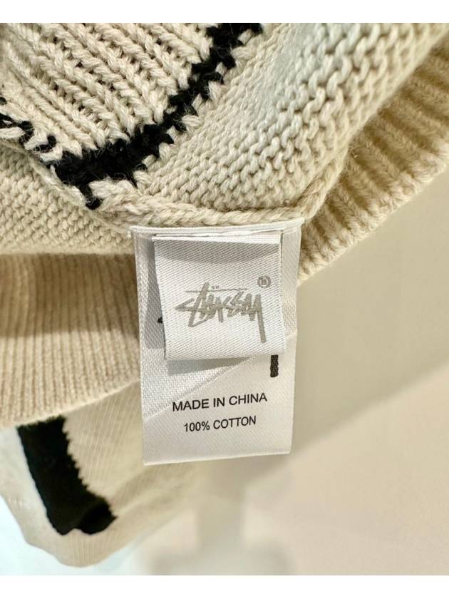 AU Australian Knit Sweater ST1G0545 Cream - STUSSY - BALAAN 9