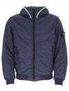 Garment Dyed Crinkle Reps Nylon Primaloft TC Down Jacket Navy - STONE ISLAND - BALAAN 2