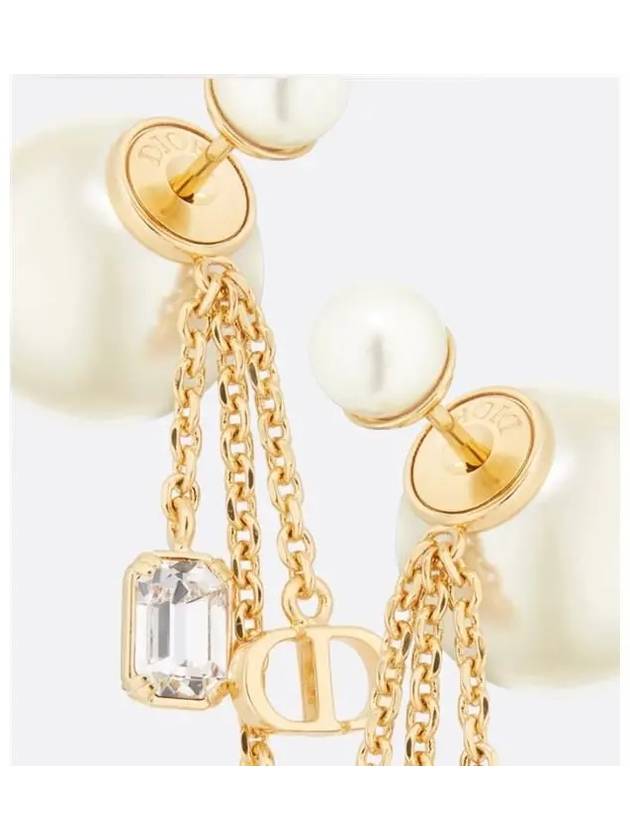 Tribales Resin Pearl Earrings Gold - DIOR - BALAAN 4