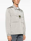 Lightweight Shirt Jacket Silver - STONE ISLAND - BALAAN 3