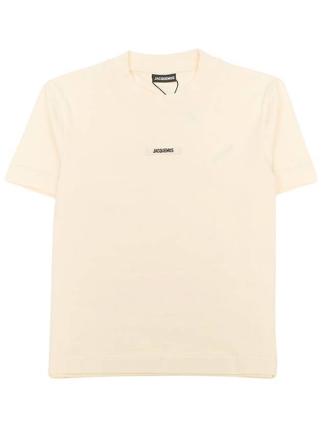 Le Gros Grain Short Sleeve T-Shirt Light Beige - JACQUEMUS - BALAAN 2