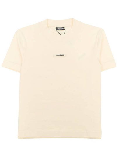 Le Gros Grain Short Sleeve T-Shirt Light Beige - JACQUEMUS - BALAAN 2