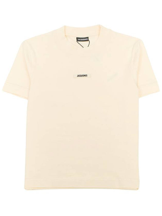 Le Gros Grain Short Sleeve T-Shirt Light Beige - JACQUEMUS - BALAAN 2