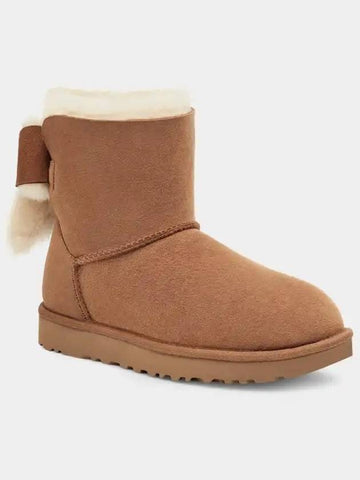 Women's Classic Winter Boots Heritage Bow Chestnut Camel - UGG - BALAAN 1