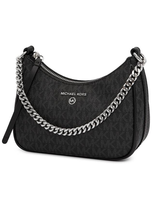 Jet Set Charm Small Logo Shoulder Bag Black - MICHAEL KORS - BALAAN 3