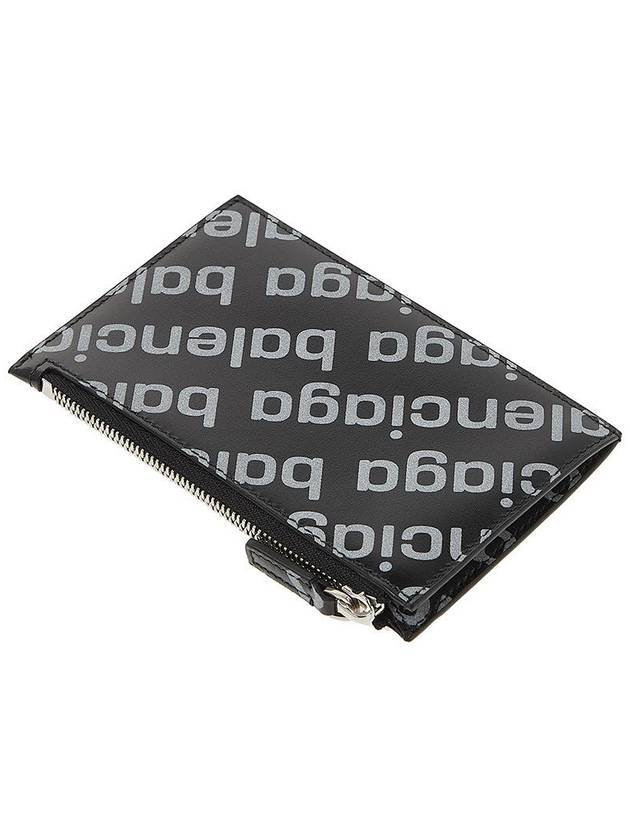 All Over Logo Card Wallet Black - BALENCIAGA - BALAAN 5