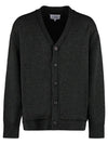 Elbow Patch Cardigan Dark Green - MAISON MARGIELA - BALAAN 2