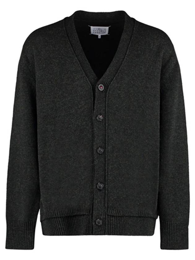 Elbow Patch Cardigan Dark Green - MAISON MARGIELA - BALAAN 2