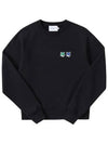 Double Head Fox Patch Sweatshirt Black - MAISON KITSUNE - BALAAN 6