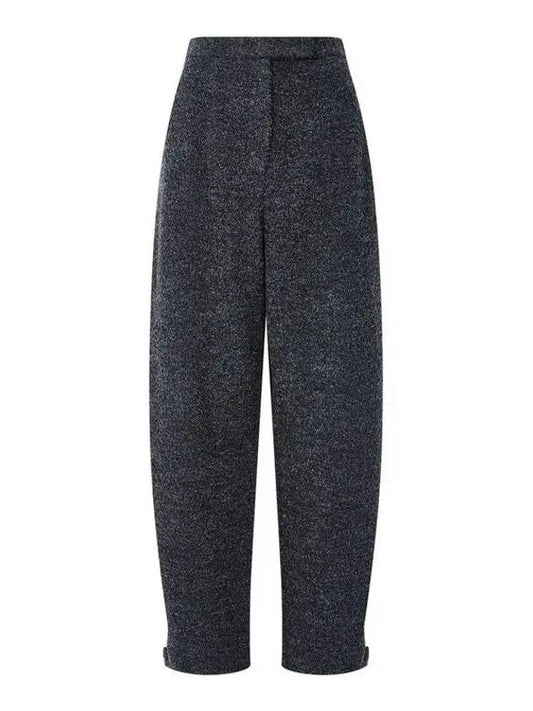 Women s Button Cuff Boucle Pants Charcoal - EMPORIO ARMANI - BALAAN 1