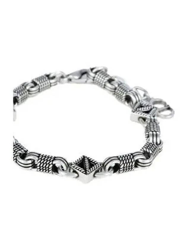 CD Diamond Buffalo Bracelet Silver - DIOR - BALAAN 3